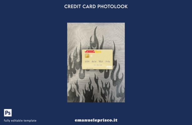 modello frontale photolook con carta di debito visto Tunisia JMMB Bank stile ver
